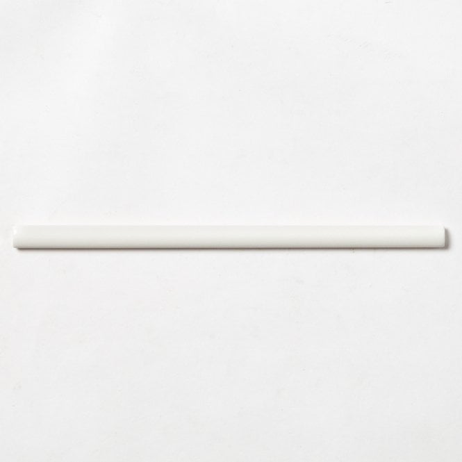 Colonial Quarter Round White Brillo 1.5cm x 30cm Wall Tile
