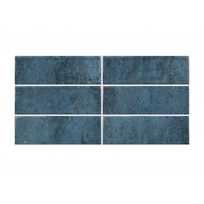 Como Blue 10cm x 30cm Wall Tile