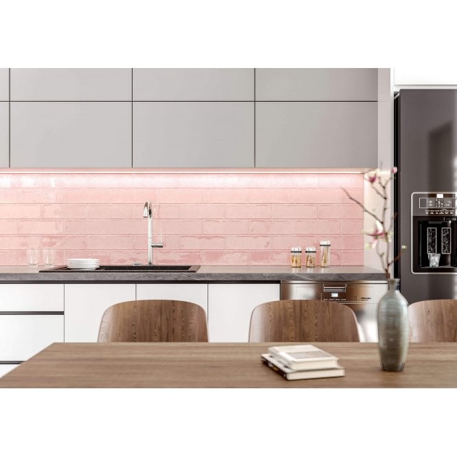 Como Pink 10cm x 30cm Wall Tile