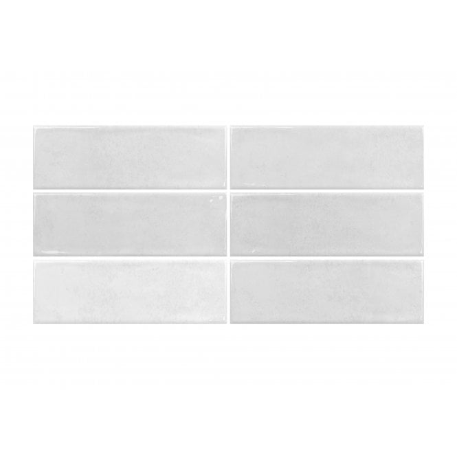 Como White 10cm x 30cm Wall Tile