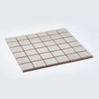 Concrete Flower Light Grey 29.7cm x 29.7cm Mosaic Tile
