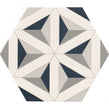 Contour Shadow Hexagon Tile 30cm x 28.5cm Floor Tile