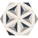 Contour Shadow Hexagon Tile 30cm x 28.5cm Floor Tile