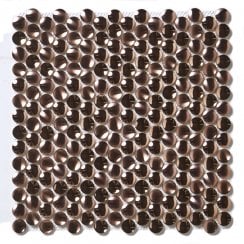 Convex Aluminium Copper 29.2cm x 29.2cm Mosaic Tile