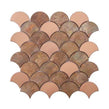 Copper Fan Mix 29cm x 29.6cm (6.2cm x 7.2cm) Mosaic Tile