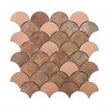 Copper Fan Mix 29cm x 29.6cm (6.2cm x 7.2cm) Mosaic Tile