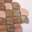 Copper Fan Mix 29cm x 29.6cm (6.2cm x 7.2cm) Mosaic Tile