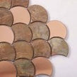 Copper Fan Mix 29cm x 29.6cm (6.2cm x 7.2cm) Mosaic Tile
