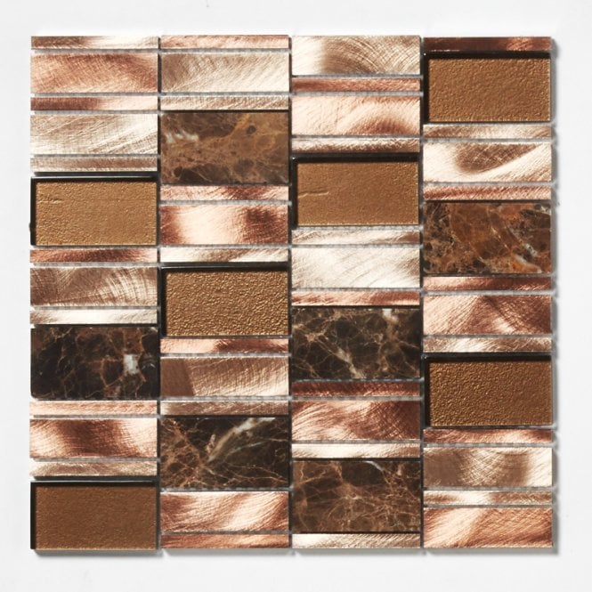 Copper Hill Warm 29.4cm x 29.8cm Mosaic Tile
