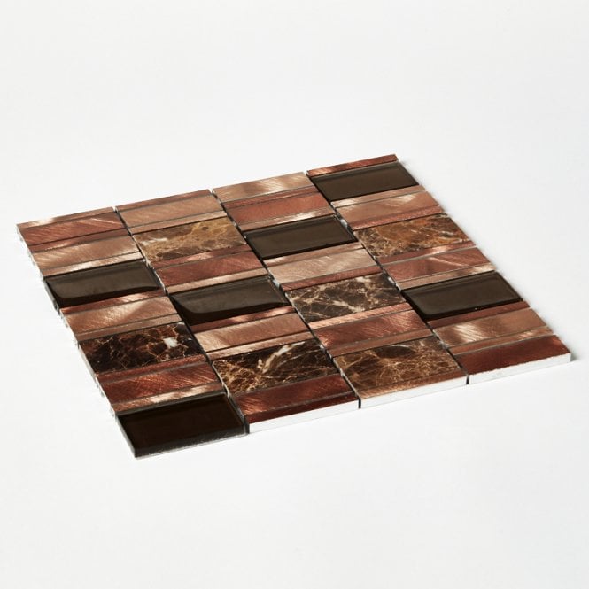 Copper Hill Warm 29.4cm x 29.8cm Mosaic Tile
