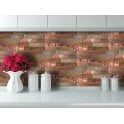 Copper Inferno 15cm x 60cm Peel & Stick Panel Tile