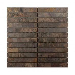 Copper Kit Kat Mix 29.8cm x 29.8cm (2.3cm x 14.7cm) Mosaic Tile