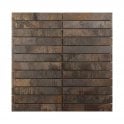 Copper Kit Kat Mix 29.8cm x 29.8cm (2.3cm x 14.7cm) Mosaic Tile