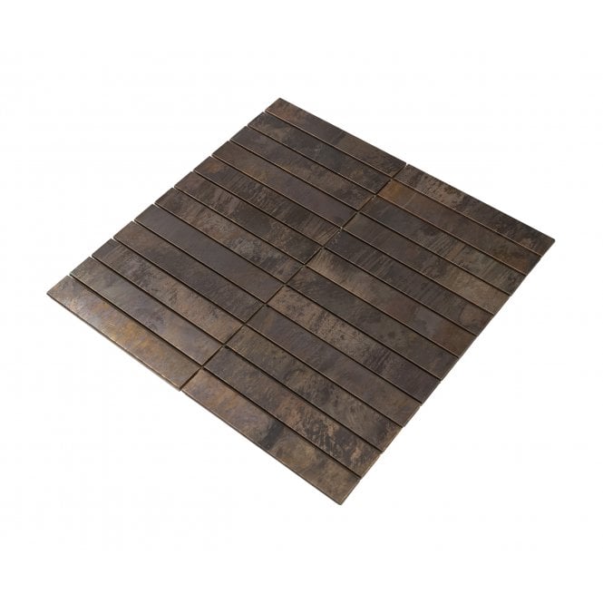 Copper Kit Kat Mix 29.8cm x 29.8cm (2.3cm x 14.7cm) Mosaic Tile