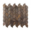 Copper Leaf Mix 30cm x 33.7cm (3.43cm x 7cm) Mosaic Tile