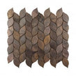 Copper Leaf Mix 30cm x 33.7cm (3.43cm x 7cm) Mosaic Tile