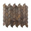 Copper Leaf Mix 30cm x 33.7cm (3.43cm x 7cm) Mosaic Tile