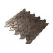 Copper Leaf Mix 30cm x 33.7cm (3.43cm x 7cm) Mosaic Tile