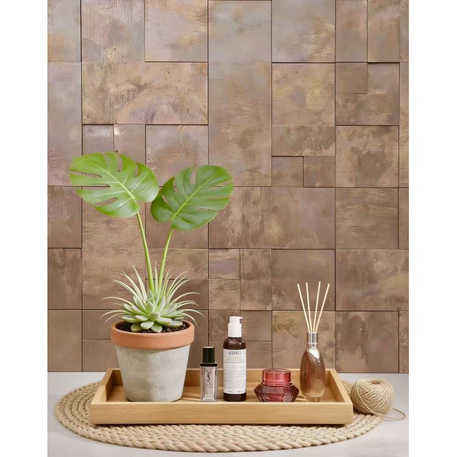 Copper Paragon Mix 30.1cm x 30.1cm Mosaic Tile