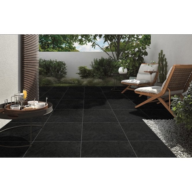 Core Nero 60cm x 60cm 16mm Outdoor Tile