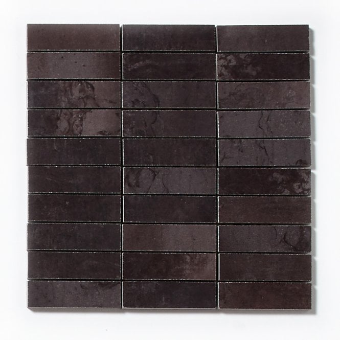 Azteca Ceramica Cosmos Lux Black Mosaic 30cm x 30cm Wall & Floor Tile