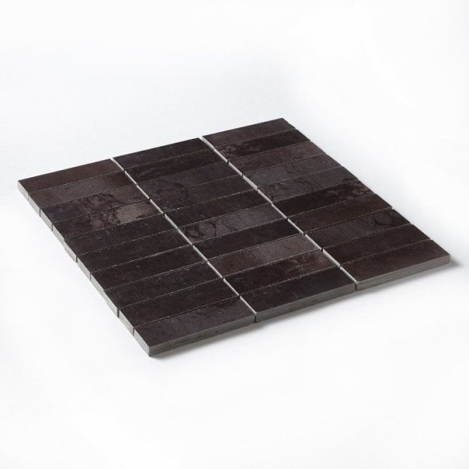Azteca Ceramica Cosmos Lux Black Mosaic 30cm x 30cm Wall & Floor Tile