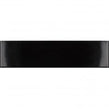 Equipe Costa Nova Gloss Black 5cm x 20cm Wall Tile