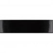 Equipe Costa Nova Gloss Black 5cm x 20cm Wall Tile