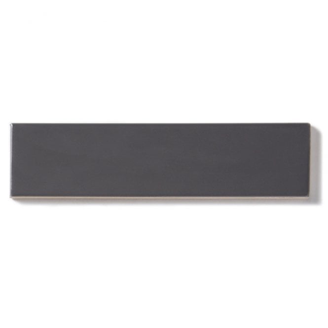 Equipe Costa Nova Gloss Dark Grey 5cm x 20 cm Wall Tile