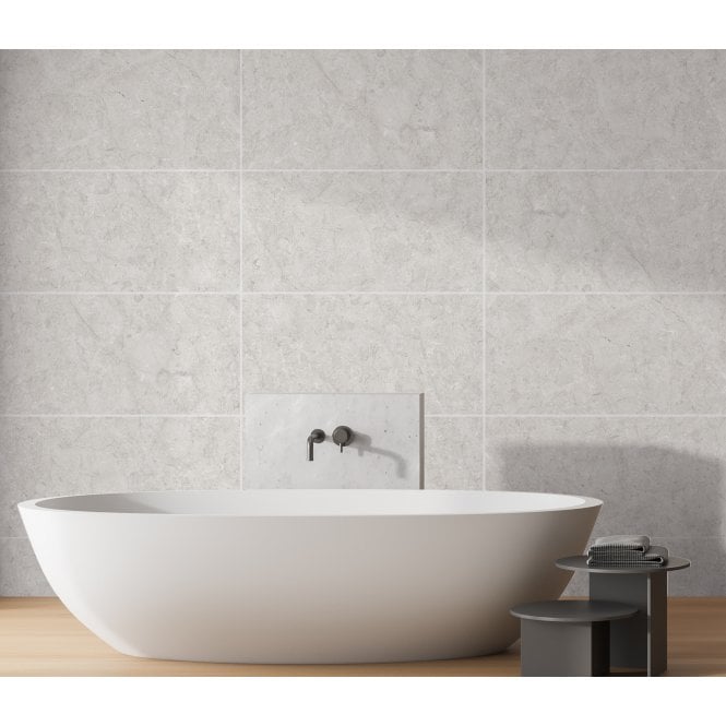Cosy Snow White Polished 60cm x 120cm Wall and Floor Tile