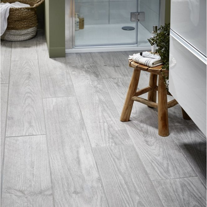 Cotage Wood-Effect Grey 20cm x 120cm Floor Tile