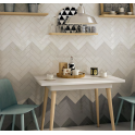 Equipe Country Blanco 6.5cm x 40cm Wall Tile
