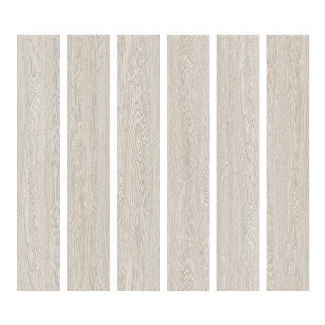 Country White Peel and Stick Vinyl Floor Tile 91.4cm x 15.2cm (2.5 Sq/M Per Pack)