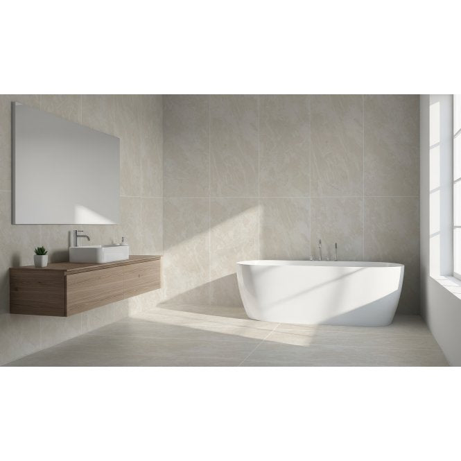 Court Hymn Almond 60cm x 120cm Wall and Floor Tile