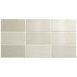 Equipe Crackle Bone 7.5cm x 15cm Wall Tile