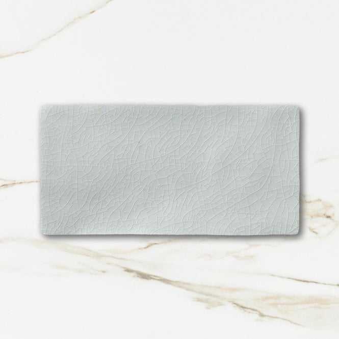 Crackle Glaze Glacier Blue 7.5cm x 15cm Wall Tile