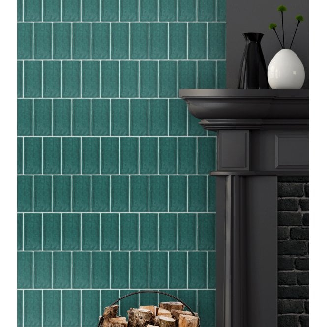Crackle Glaze Regents Park 7.5cm x 15cm Wall Tile