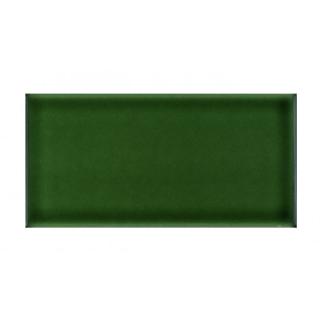 Crackle Glaze Victorian Green 10cm x 20cm Wall Tile
