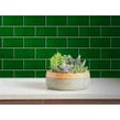Crackle Glaze Victorian Green 10cm x 20cm Wall Tile