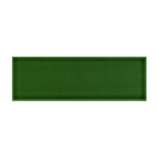 Crackle Glaze Victorian Green 10cm x 30cm Wall Tile