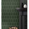 Crackle Glaze Victorian Green 7.5cm x 15cm Wall Tile