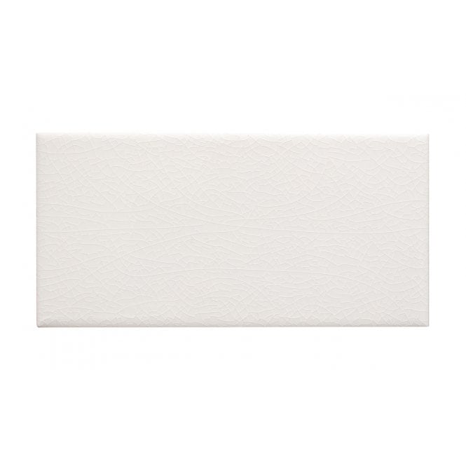 Crackle White Glazed 10cm x 20cm Wall Tile
