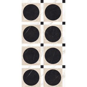 Creme Noir Decor 60cm x 120cm Wall & Floor Tile