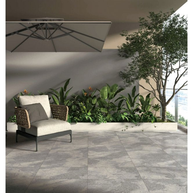 Crossroads Grey Matt 30cm x 30cm Wall & Floor Tile
