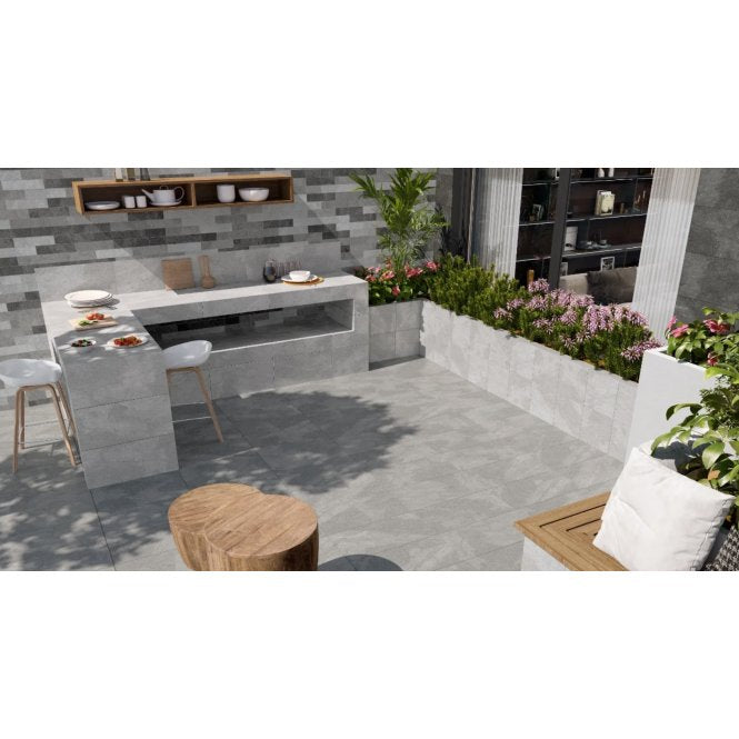 Crossroads Silver Matt 30cm x 30cm Wall & Floor Tile