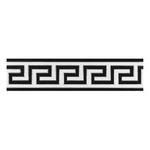 Crystal Greek Key Border 15cm x 60cm Wall & Floor Tile