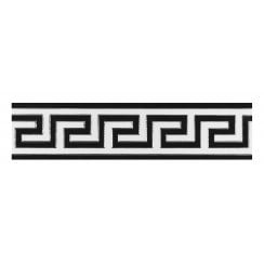 Crystal Greek Key Border 15cm x 60cm Wall & Floor Tile