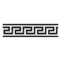 Crystal Greek Key Border 15cm x 60cm Wall & Floor Tile