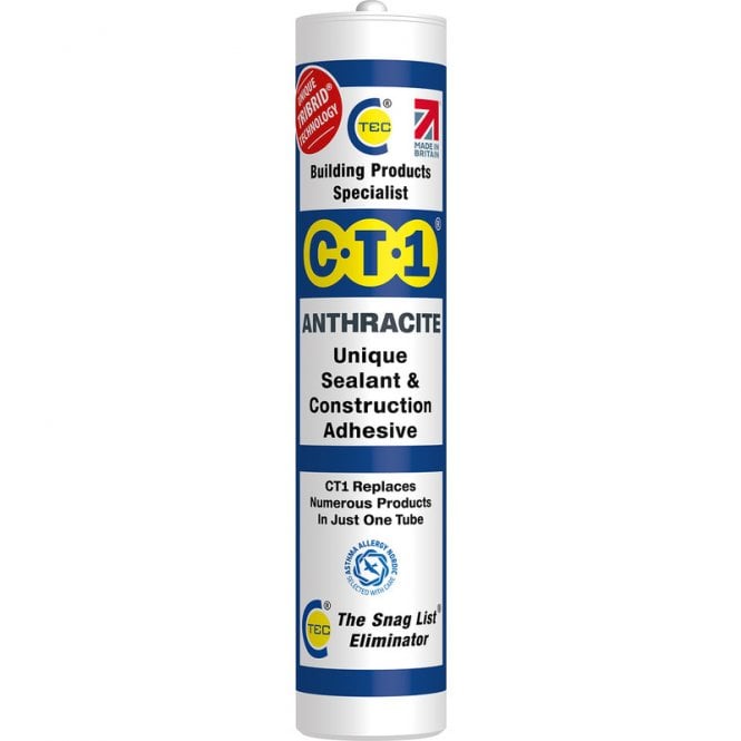 CT1 Anthracite Sealant and Construction Adhesive 290ml