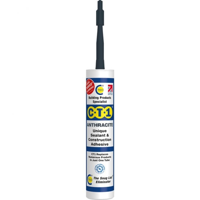 CT1 Anthracite Sealant and Construction Adhesive 290ml